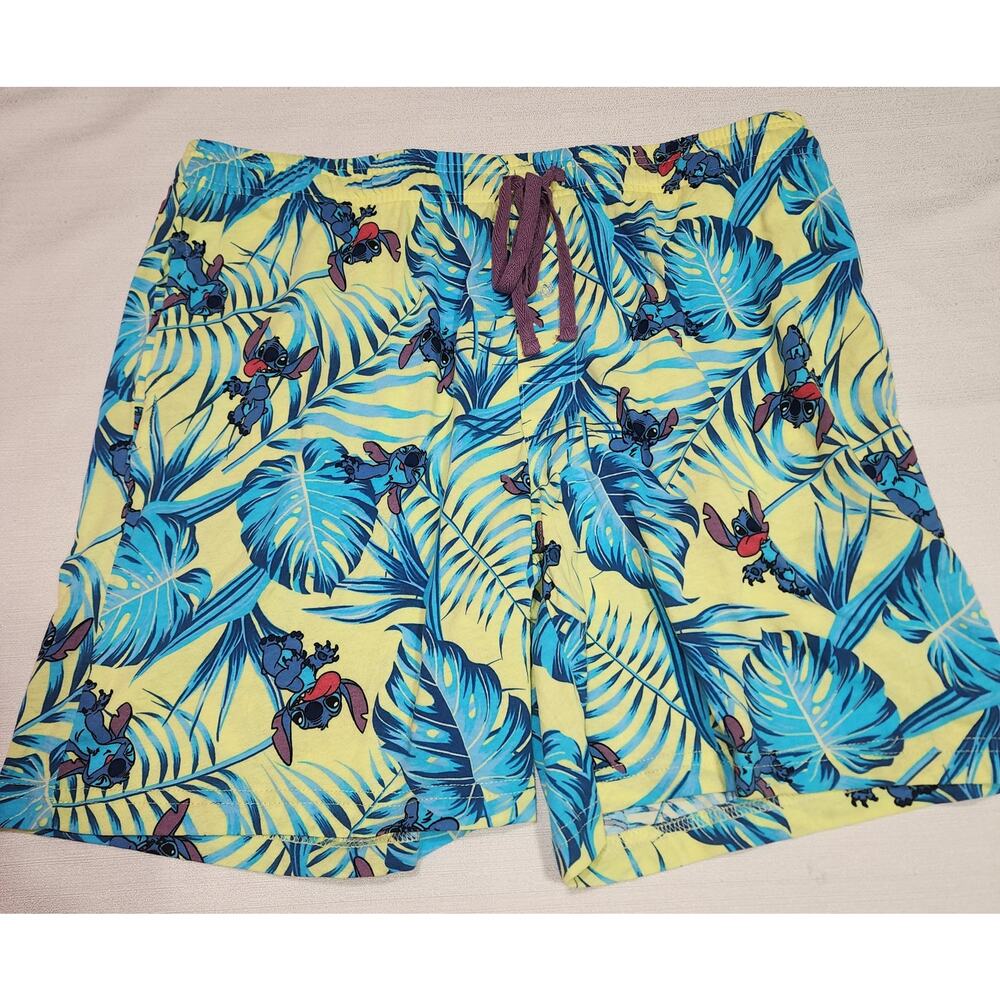 Stitch tropical pajama shorts size Extra Large men's